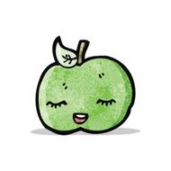 pretty apple cartoon N2