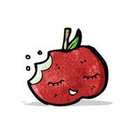 bitten apple cartoon N2