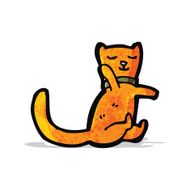 funny cartoon cat N61