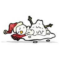 Cartoon Snowman N42