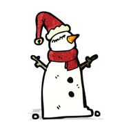 Cartoon Snowman N43