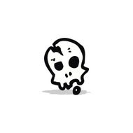 little spooky skull symbol