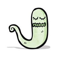 cartoon green ghost N6