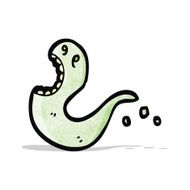 cartoon green ghost N9