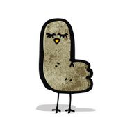 funny cartoon bird N9