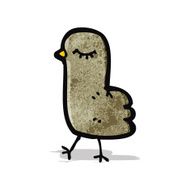 funny cartoon bird N10