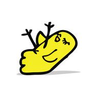 funny cartoon bird N11