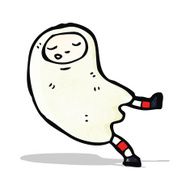 cartoon ghost costume N6