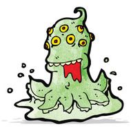 cartoon alien monster N10