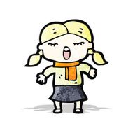cartoon singing girl
