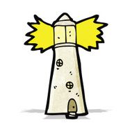cartoon light house