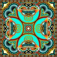 Traditional ornamental floral paisley bandanna N126