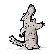 Cartoon Wolf N52