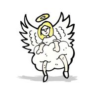 cartoon angel old cloud N2