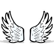 Cartoon Angel Wings N9