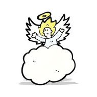 cartoon angel old cloud N3