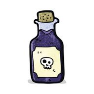 Cartoon Poison Bottle N12