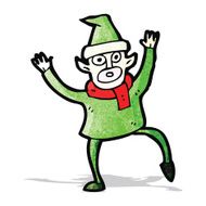 Cartoon Christmas Elf N49