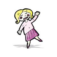 cartoon blond girl N2