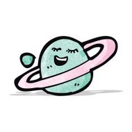 happy cartoon planet