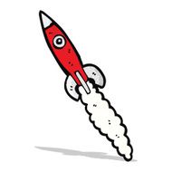 Cartoon Space Rocket N12