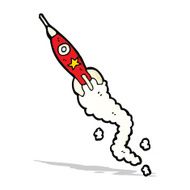 Cartoon Space Rocket N13
