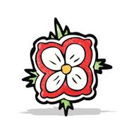 cartoon flower symbol