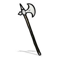 medieval halberd weapon cartoon
