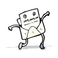 letter cartoon character N6