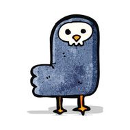 spooky halloween crow cartoon N3