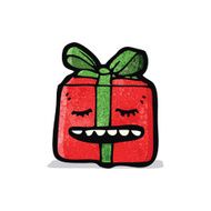 cartoon christmas present N19