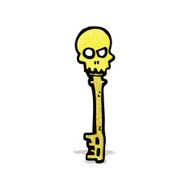 cartoon magic key