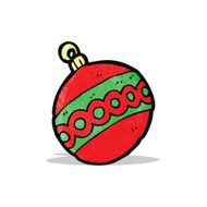 Cartoon Christmas Bauble N18