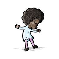 cartoon dancing woman N2