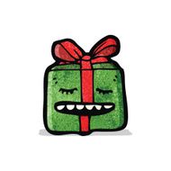 cartoon christmas present N20