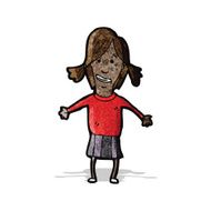 cartoon girl with pig tails N2