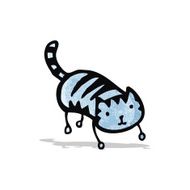 cute cartoon doodle cat