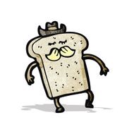 cartoon slice of toast