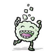 cartoon gas cloud creature N2