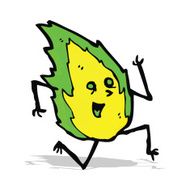 cartoon little flame spirit