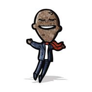 cartoon balloon head businessman N2