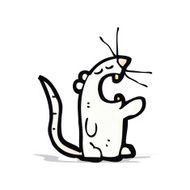 cartoon white mouse N3