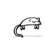 cartoon white mouse N7