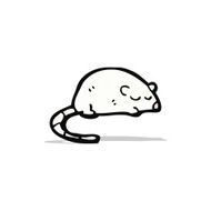 cartoon white mouse N9