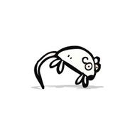 cartoon white mouse N10