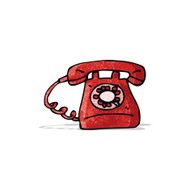 cartoon old style telephone N2