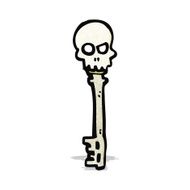 Cartoon Skeleton Key N4
