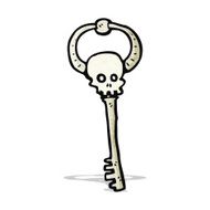 Cartoon Skeleton Key N6