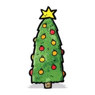 Cartoon Christmas Tree N37