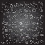 cartoon halloween doodle element N4